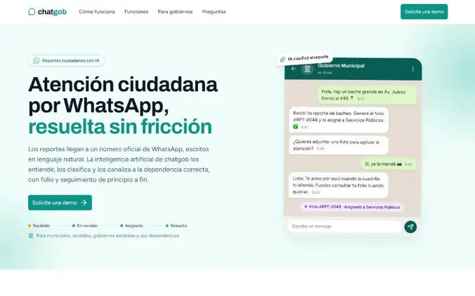 Sitio web de Chatgob
