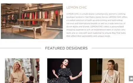 Sitio web de Lemonchic